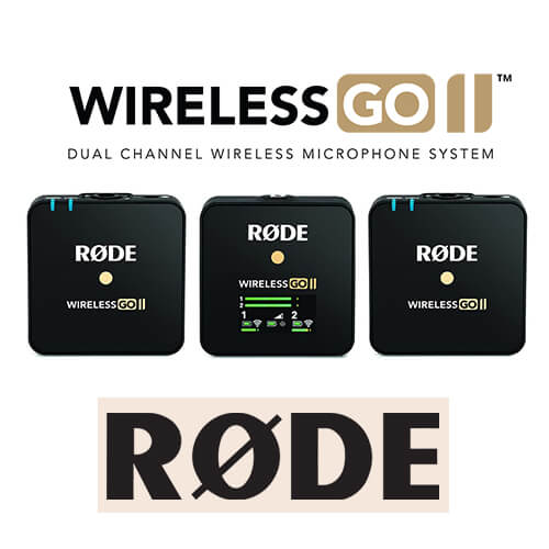 Rode Wireless Go II Dual Channel Wireless Microphone System, Black ...